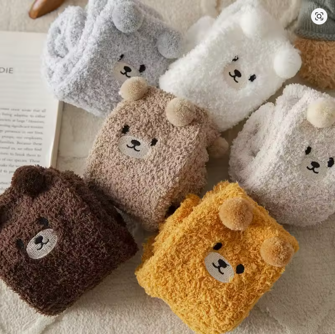 Teddy Bear Peluş Çorap