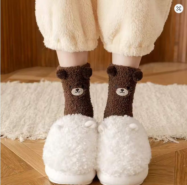 Teddy Bear Peluş Çorap