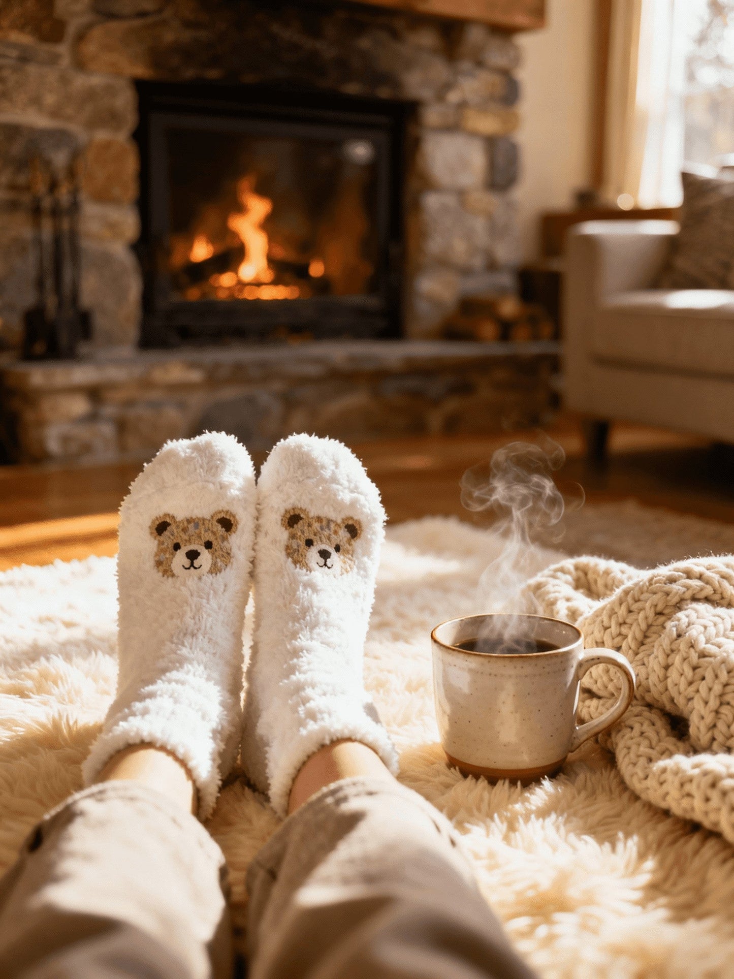 Teddy Bear Peluş Çorap