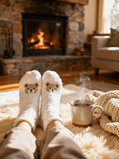 Teddy Bear Peluş Çorap