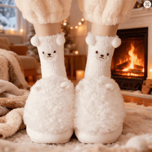 Teddy Bear Peluş Çorap