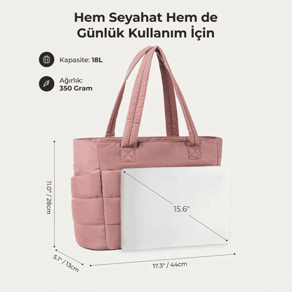Whenaura Puffy Tote Bag