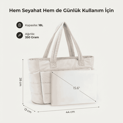 Whenaura Puffy Tote Bag