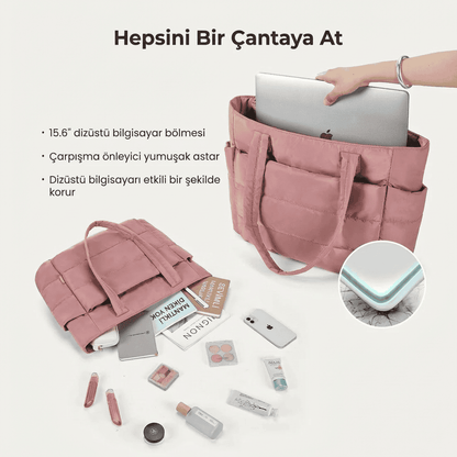 Whenaura Puffy Tote Bag