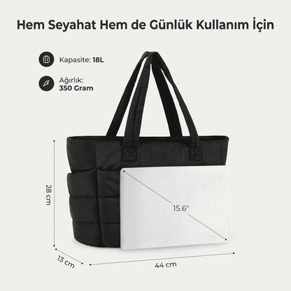 Whenaura Puffy Tote Bag