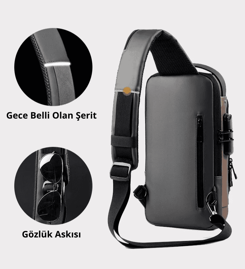 Whenaura Lockable Chest Bag