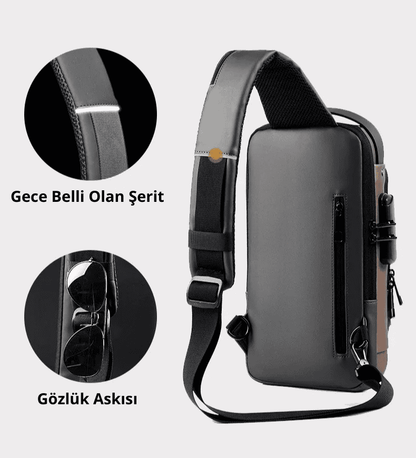 Whenaura Lockable Chest Bag